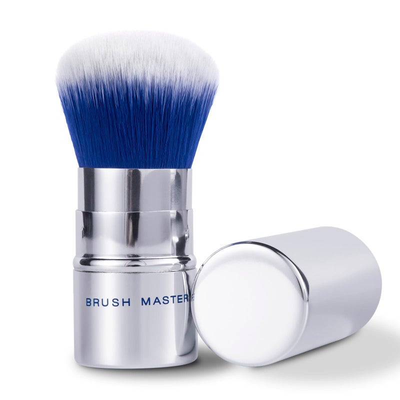 Brush Master Retractable Kabuki Makeup Brush Travel Powder Brush for Foundation, Blush, Bronzer, Concealer, Portable Brush w/Coverâ€¦ - Image 1
